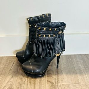 Fringe booties